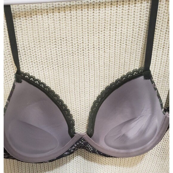 💖CALVIN KLEIN SEDUCTIVE COMFORT PUSH UP BRA 36B-ANIMAL PRINT, WORN ONCE 💖 - Picture 5 of 6